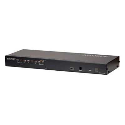 Imagen de Aten KH1508A interruptor KVM Montaje en rack Black Periférico de entrada (1600 x 1200 pixels, PS/2, USB, VGA, Black, 1U)