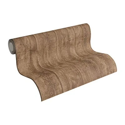 Imagen de A.S. Création papel pintado Wood`n Stone marrón 10,05 m x 0,53 708823