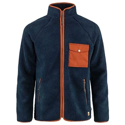 Imagen de Fjallraven 84158 560 215 Vardag Pile Fleece M/Vardag M Sweatshirt Hombre Navy Autumn Leaf Tamaño