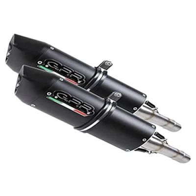 Imagen de ESCAPE GPR EXHAUST SYSTEM COMPATIBLE CON APRILIA SHIVER 750 GT 2007/16 DOBLE RACING CONEXIÓN FURORE NERO