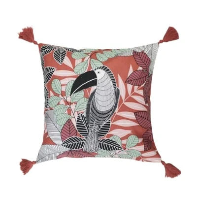 Imagen de Douceur d&#039;Intérieur Suave Interior, Funda de cojín (40 x 40 cm) Wallis, Algodón Impreso