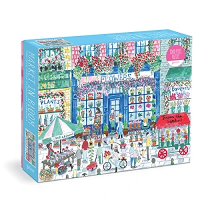 Imagen de Galison Michael Storrings Market in Bloom Día Soleado Rompecabezas, Multicolor, 2000 Pieces (9780735377912)