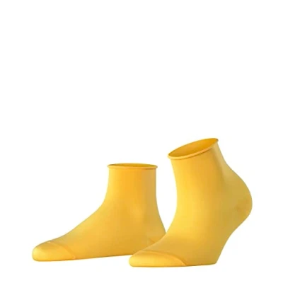 Imagen de FALKE Cotton Touch W Sso algodón lisos 1 par, Calcetines Mujer, Amarillo Mustard 1187, 35 38