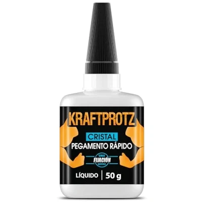 Imagen de 50 g superglue para vidrio y espejos extra fuerte pegamento transparente resistente al agua, calor secado pegar todo tipo de acrílico ARKA Kraftprotz
