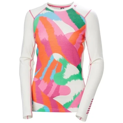 Imagen de Helly Hansen W Lifa Merino Midweight Graphics Crew Camisa Termoactiva