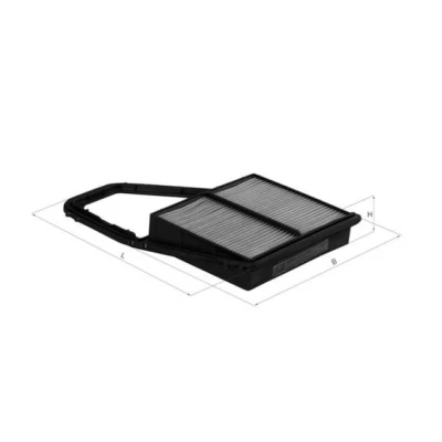 Imagen de MAHLE ORIGINAL LX 1689 Filtro de aire 45,0 202 312,0, 312,0 Cartucho filtrante HONDA: Civic 7 Coupe, 8, Limousine