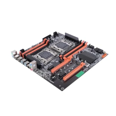 Imagen de Placa Base De Servidor Dual X99, para Juegos DDR4 2011 3 Pines con 4 USB3.0 Traseros Simulador Computadora Estudio E5CPU, Escritorio Doble Enchufe