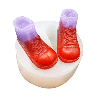 Imagen de molde de silicona con forma zapatos, moldes resina epoxi para bricolaje, manualidades epoxi, manualidades, joyería