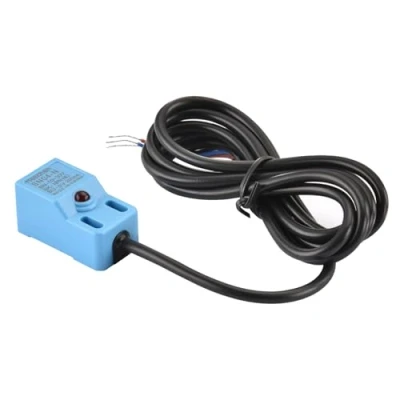 Imagen de Heschen Interruptor de sensor proximidad inductivo cuadrado tipo SN04 N Detector distancia 5 mm 10 30 VDC 200 mA NPN normalmente abierto (NO) 3 hilos