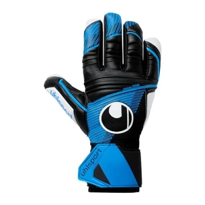 Imagen de uhlsport Soft HN Comp, Guantes de Portero Niños y Adultos, Noir/Bleu Fluo/Blanc, 8