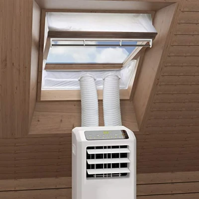Imagen de HOOMEE Aislante de Ventanas Techo Pivotante Central para Aire Acondicionado Portátil y Secadora Universal 230 cm x 2