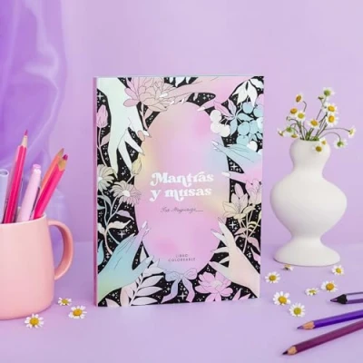 Imagen de Libro para colorear &quot;Mantras y musas&quot; (TANTANFAN)
