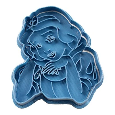 Imagen de Cuticuter Blancanieves Princesa Cortador de Galletas, Plástico, Azul, 8x7x1.5 cm