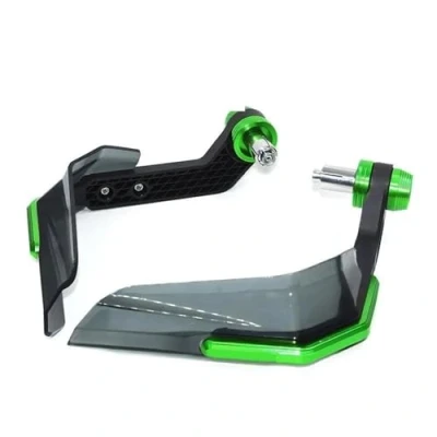 Imagen de KCBHSH Protector de Manos para Manillar Motocicleta, A Prueba Viento, Kawasaki VN 650, Vulcan S, VN650, VULCANS Protectores Manos(Verde,X1)