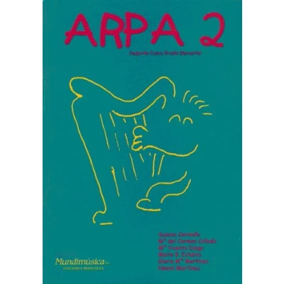 Imagen de CERMEÑO y COLLADO Arpa Vol.2 Grado Elemental (Metodo) para