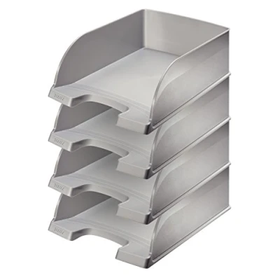 Imagen de Vaschetta portacorrispondenza Leitz Plus Jumbo abete argentato 52330084 (conf.4)