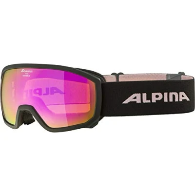 Imagen de ALPINA SCARABEO JR. Q Lite Gafas de esquí, Unisex Niños, Black Rose, One Size