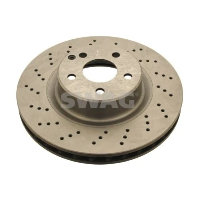 Imagen de SWAG 10 92 1086 Disco de freno Eje delantero 330 32 5 112 perforado/ventil. int. revestido MERCEDES BENZ: Clase S Berlina
