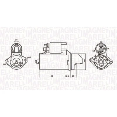 Imagen de MAGNETI MARELLI 063721334010 Motor de arranque 12 1,1 9 OPEL: Corsa D Hatchback, Astra H C SUZUKI: IGNIS 2