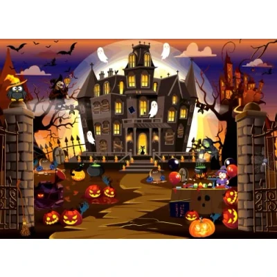 Imagen de Brain Tree Halloween Puzzle 500 Piece Puzzles for Adults: With Droplet Technology Anti Glare &amp; Soft Touch