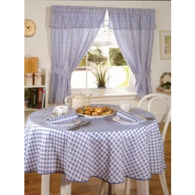 Imagen de Emma Barclay 2 Molly Juego de Cortinas Cocina (46 x 42 cm), Color Azul, Poliéster, 107 cm Largo 117 Alto, W 42.1&quot; L 45.7&quot; (1 Panels)