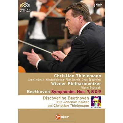 Imagen de BEETHOVEN Sinfonien 7, 8 &amp; 9 Christian THIELEMANN (+ 170 min. Doku mit Joachim Kaiser) Blu ray [Reino Unido] [DVD]