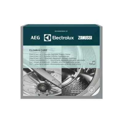 Imagen de Electrolux Clean and Care Box Descalcificador y desengrasante, 12 bolsitas