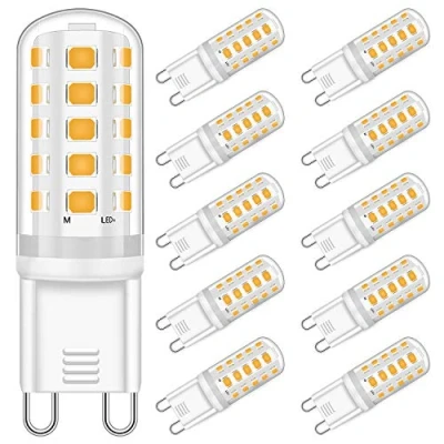 Imagen de YUIIP Lampadina a LED G9 Dimmerabile da 5W, Equivalenti Lampadine Alogene 33W 40W 50W, Luce Bianca Calda 2700K, Attacco G9, 400LM, Illuminazione AC 220 240V, Confezione 10 Pezzi