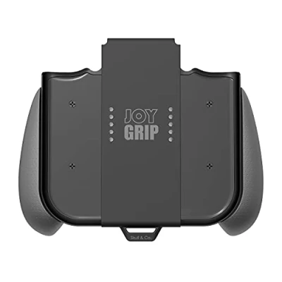 Imagen de Skull &amp; Co. JoyGrip for Nintendo Switch and OLED Joy con Controller: Rechargeable Handheld Joystick Remote Control Holder with Interchangeable Grips Gray