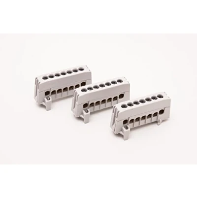 Imagen de 3 Stück A7 F2 Sammelklemme, Phasenklemme, fingersicher, grau, 7x 16mm²