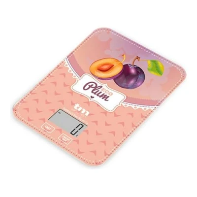Imagen de TM Electron TMPBS029 báscula de Cocina con Display Digital, Ultra Delgada diseño ciruelas Vintage, 4 sensores, Vuelta a 0, Ideal para repostería y Alimentos