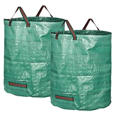 Imagen de GardenMate 2 bolsas de basura jardín 272 L Tejido polipropileno (PP) robusto 150 g/m2