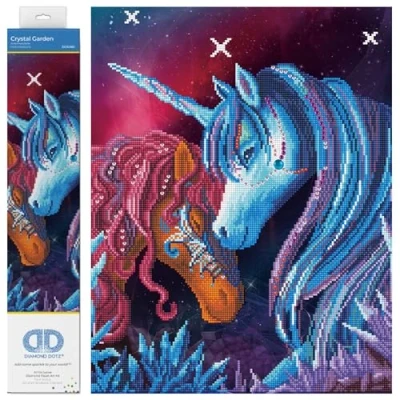 Imagen de DIAMOND DOTZ ® Jardín de cristal, taladro parcial, puntos redondos, kits pintura diamantes, arte diamantes para adultos, gemas,