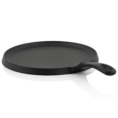 Imagen de BBQ TORO Sartén de Hierro Fundido para Crepes Ø 26 cm Color Negro Curado pre Seasoned Apta Inducción, Grill, Barbacoa, Parrilla