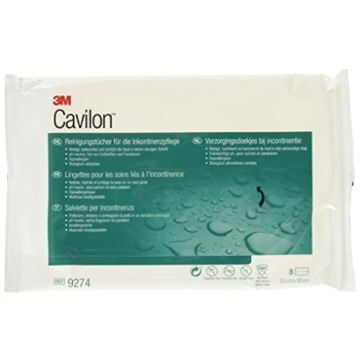 Imagen de 3M Cavilon™ Toallitas para incontinencia 20 x 30 cm, paquete de 96 unidades (12 sobres 8 unidades)