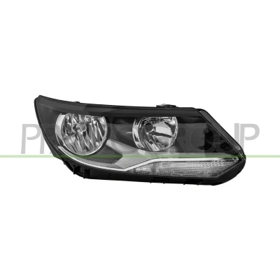 Imagen de PRASCO VG8094903 Faros derecha H15, H7 con luz diurna servomotor para reg. alcance luces VOLKSWAGEN: Tiguan I
