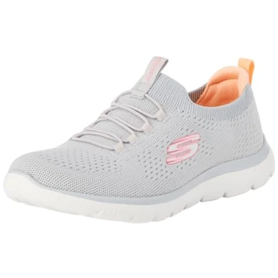 Imagen de Skechers Cumbres, Zapatillas de Deporte Mujer, Gris Punto Rosa Coral Trim, 35.5 EU