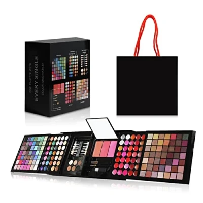 Imagen de Completo Paleta de Maquillaje 177 Colores Juego Sombras Ojos Set Caja Regalo con Corrector Rubor Sombra Cosmético Estuche para mujeres
