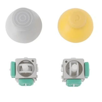 Imagen de VGOL 2 joysticks analógicos compatibles con Nintendo GameCube Joystick Cap de 22 x 19,1 mm 3D Controller Rocker Thumbsticks