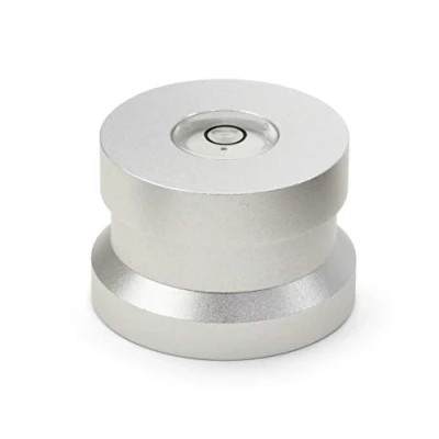 Imagen de Dynavox Single Puck ASP3 Adaptador de Aluminio para Discos 45 Unidades, Color Plateado