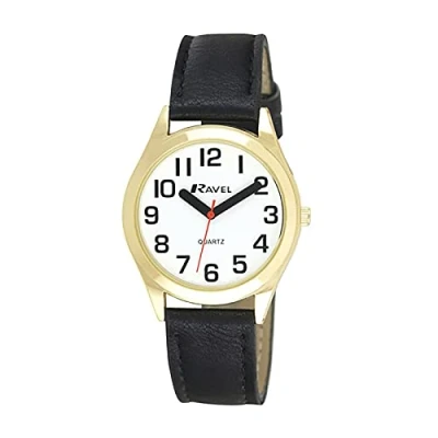 Imagen de Ravel Men&#039;s Bold Hands and Numbers Easy Read Watch. Reloj de pulsera