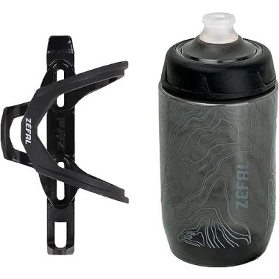 Imagen de Zéfal Pulze Z2 &amp; Sense Pro 50 Portabidón Bicicleta, Unisex, Negro, Universal