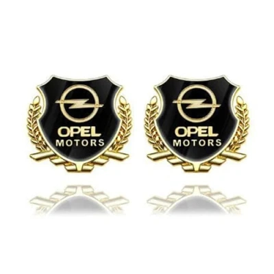 Imagen de uULiit Coche 3D Emblema para Opel Astra Insignia Mokka Zafira Corsa Crossland GT Karl,Calcomanía Pegatina Logotipo Capó Delantero Puerta del Maletero Pegatinas Logo Embellecedores