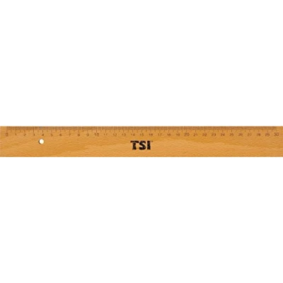 Imagen de TSI 46230 Regla de madera con borde metal (30 cm)