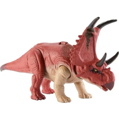 Imagen de Mattel Jurassic World Wild Roar Diabloceratops Dinosaurio de juguete con sonidos, +4 años (HLP16)