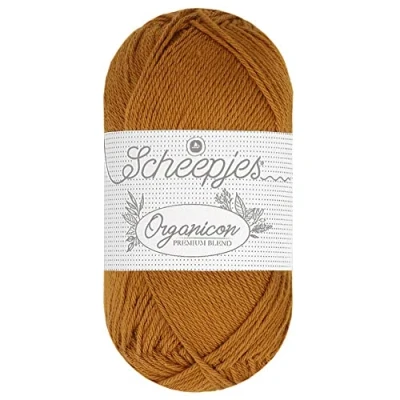Imagen de Scheepjes 236 Meloso Mostaza Organicon Hilo 5x50g