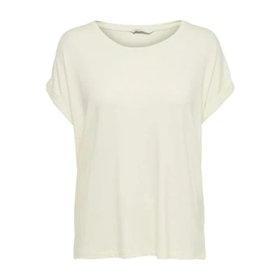 Imagen de Only Onlmoster S/S O neck Top Noos Jrs Camiseta, Blanco (Antique White), XS para Mujer