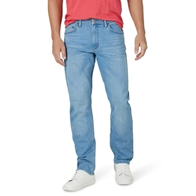 Imagen de Wrangler Authentics Jeans elásticos de ajuste atlético para hombre, Deacon, 30W x 32L