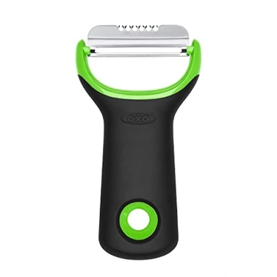 Imagen de OXO Good Grips Pelador de cítricos con cuchilla acero inoxidable, color verde