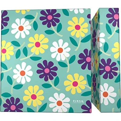Imagen de Grafoplás Carpeta Escolar A4 4 Anillas Mixtas 40mm Colección Elena Corredoira Flowers Suave al Tacto Certificado FSC